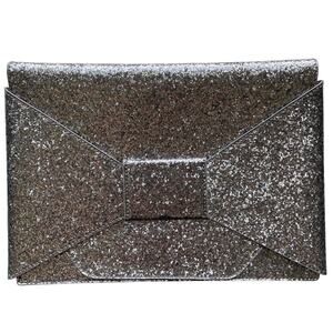 Banana Republic Silver Glitter Envelope Clutch NWT